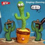 Dancing Cactus Toy Repeat Talking USB Charging Can Sing Record Cactus Bailarín Dansant Kids Education Toys Birthday Present