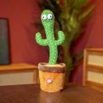Dancing Cactus Toy Repeat Talking USB Charging Can Sing Record Cactus Bailarín Dansant Kids Education Toys Birthday Present