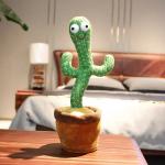 Dancing Cactus Toy Repeat Talking USB Charging Can Sing Record Cactus Bailarín Dansant Kids Education Toys Birthday Present