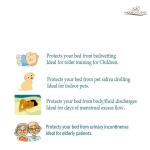 Waterproof Double bed Mattress Cover Material Cotton Color Random 6 by 6.5 Feet